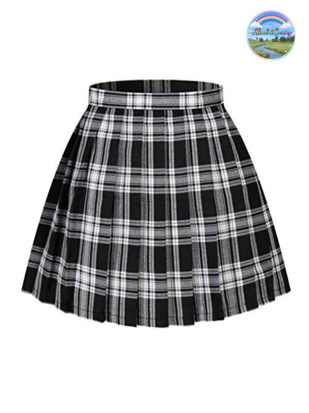 High Waist Plaid Pleated Mini Skirt School Uniform Cosplay Costume